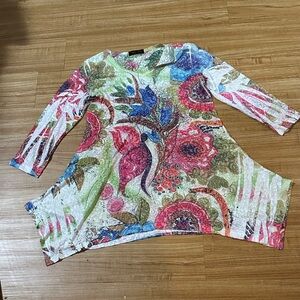 Floral Multicolor Women's Top